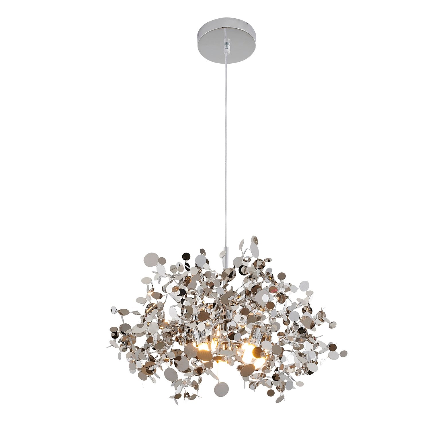 Pendant In Chrome Finish by Bethel