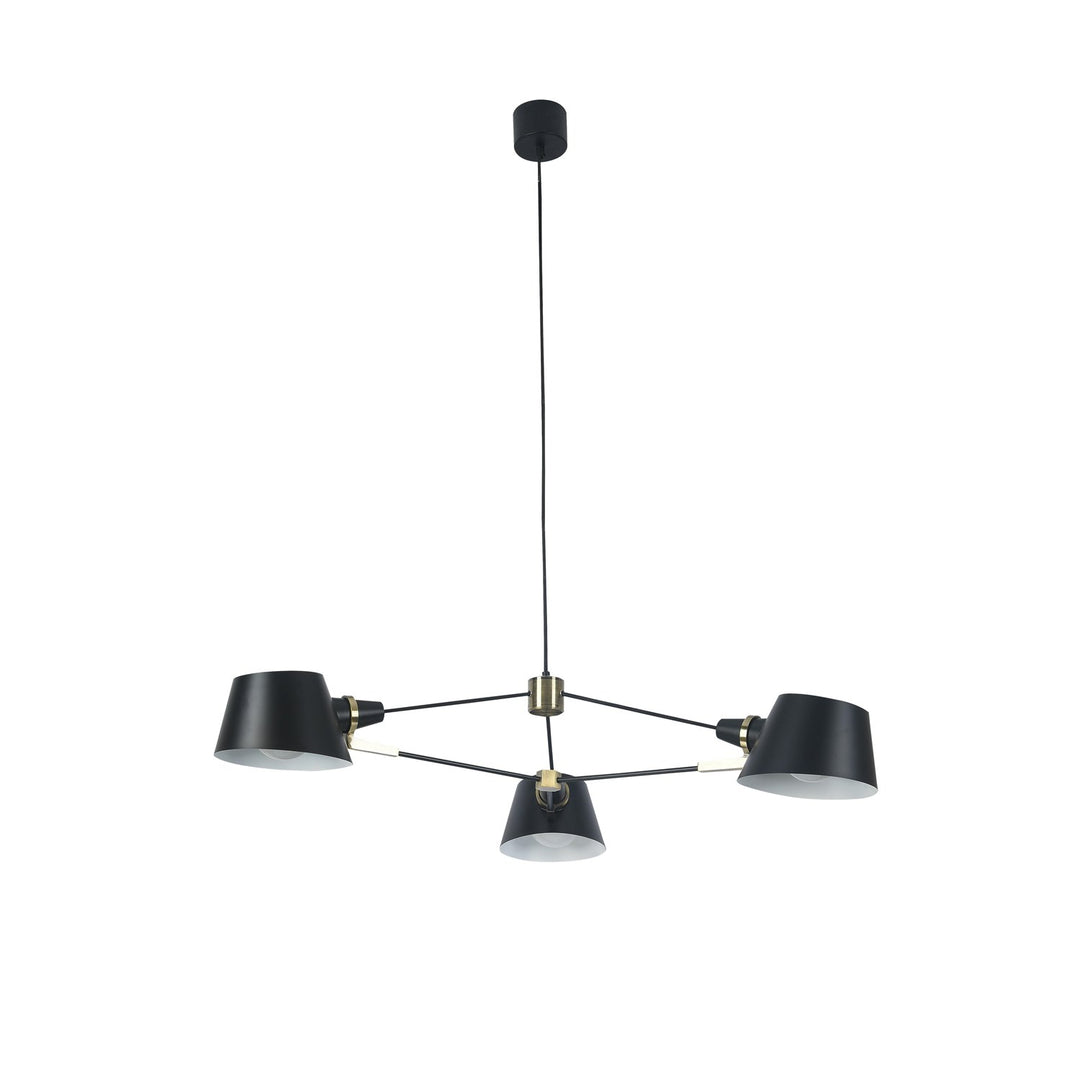 Chandelier In Black Finish