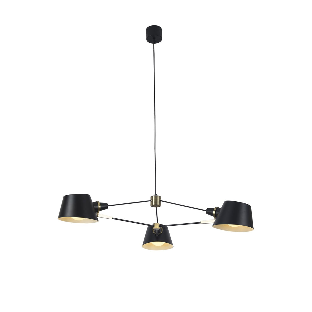 Chandelier In Black Finish