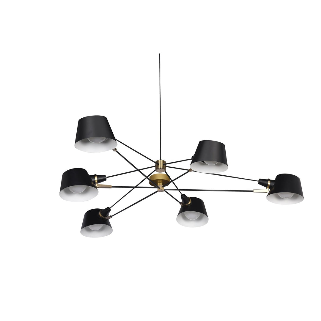 Chandelier In Black Finish