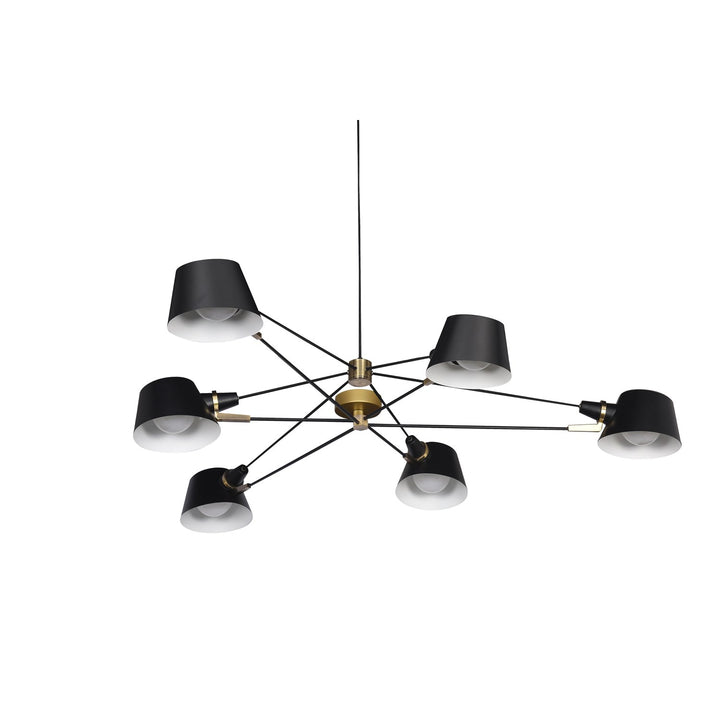 Chandelier In Black Finish