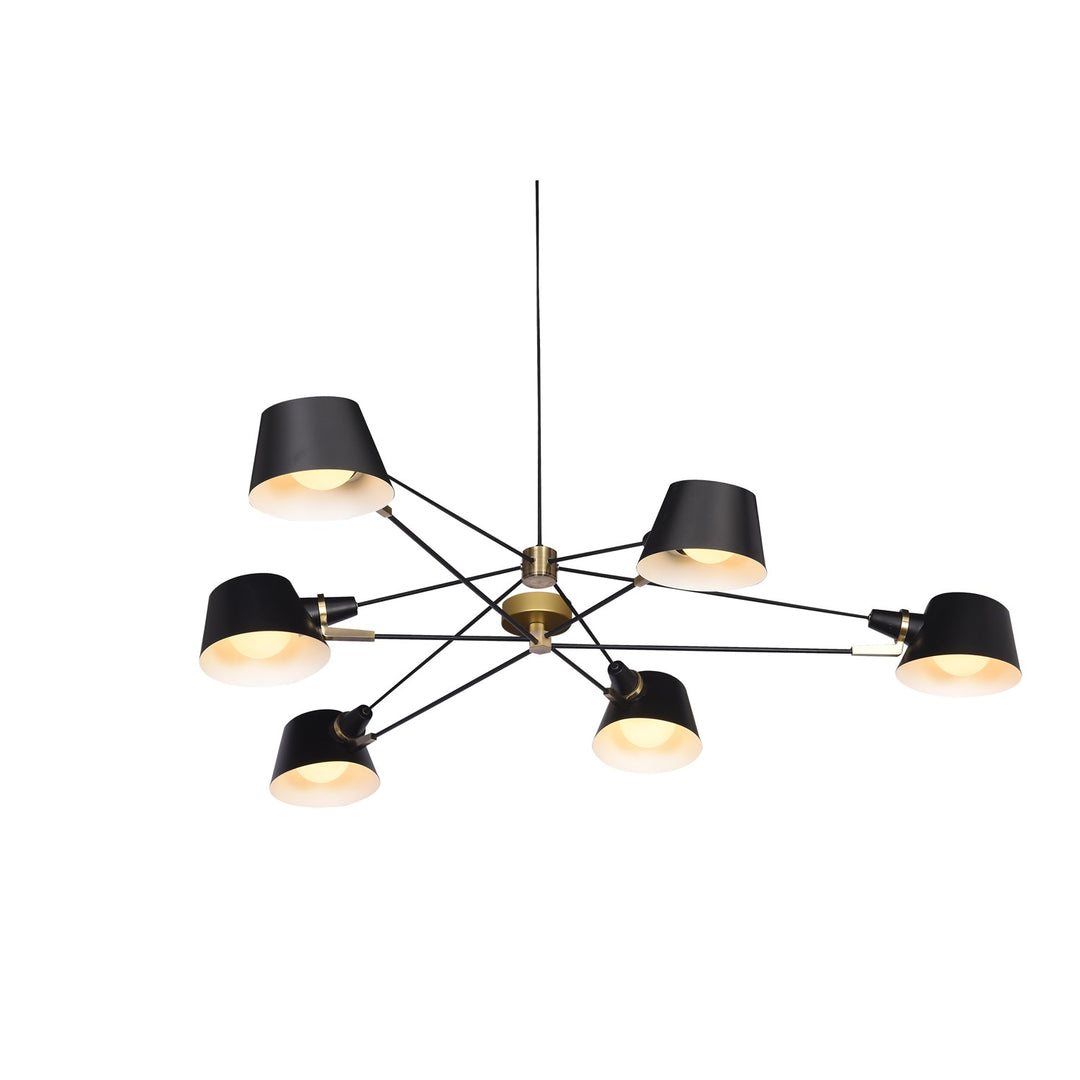 Chandelier In Black Finish