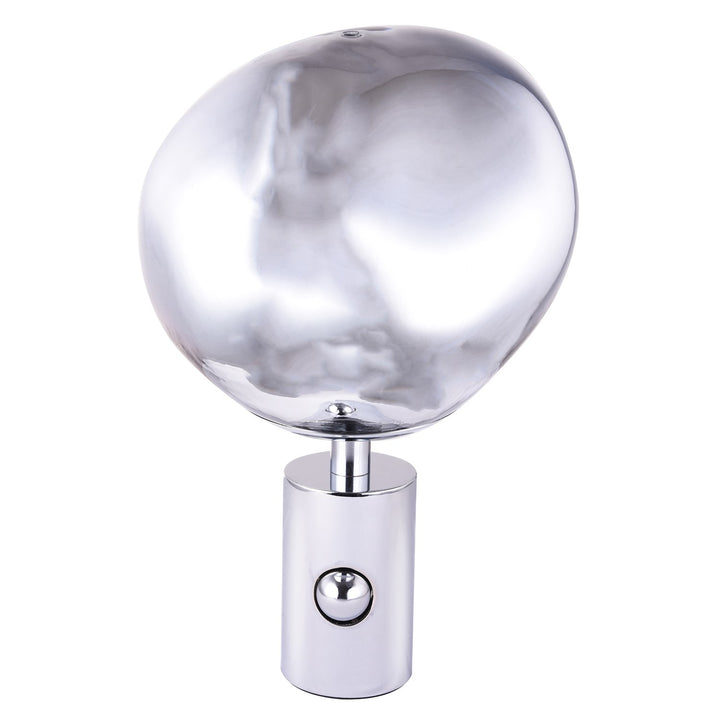 Table Lamp In Silver Finish