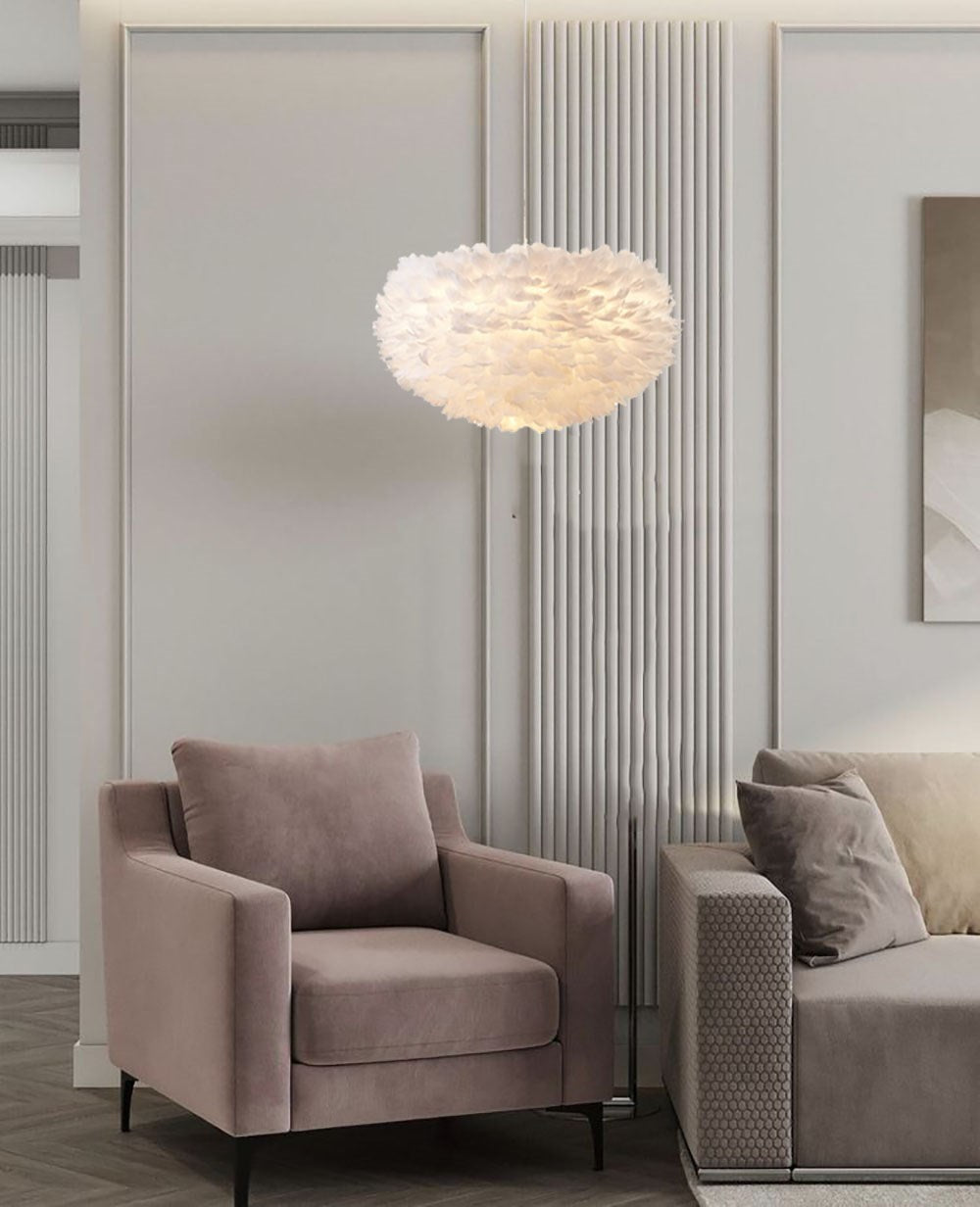 Chandelier In White Finish by Bethel