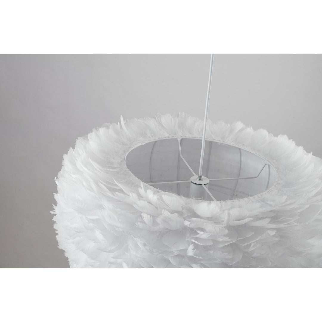 Chandelier In White Finish
