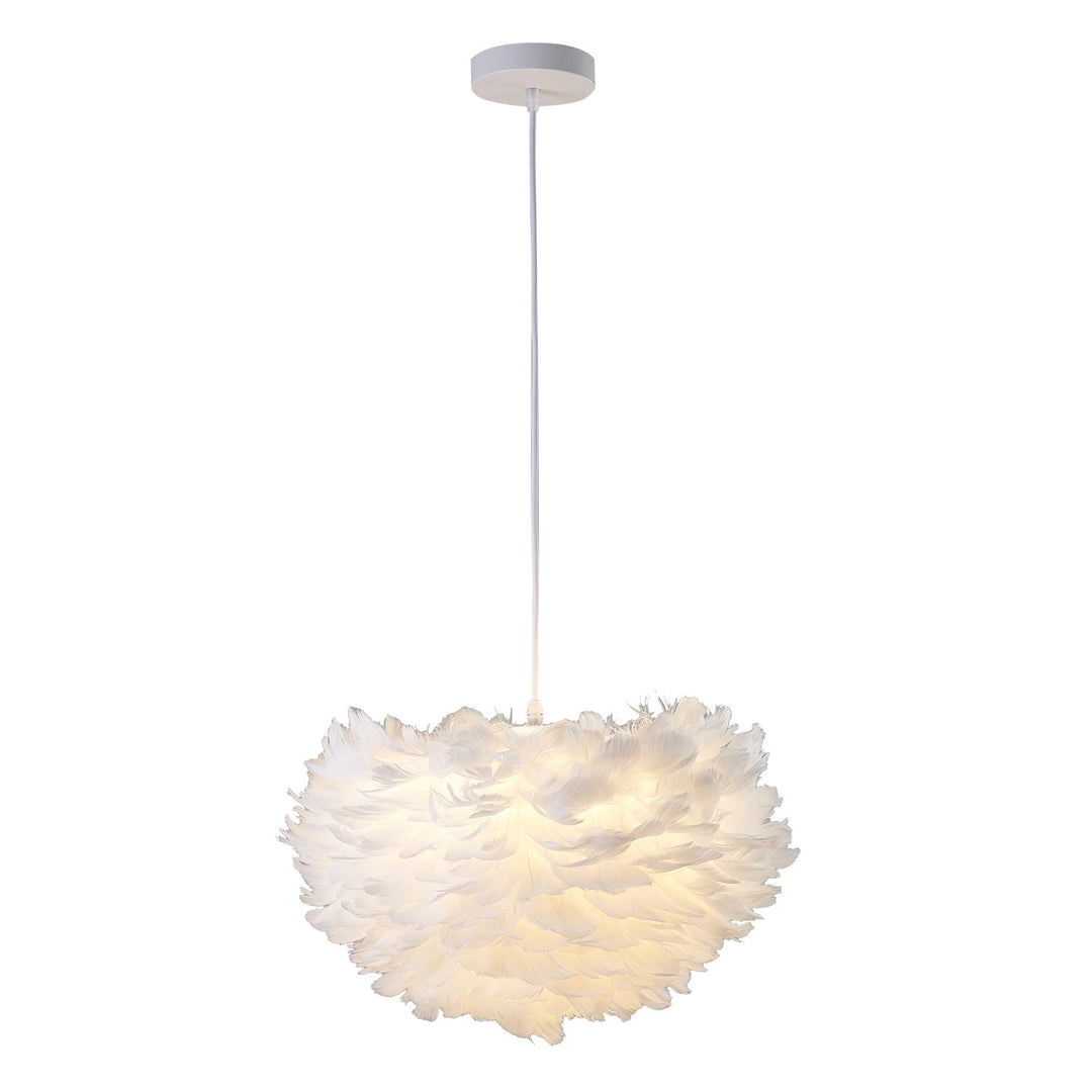 Chandelier In White Finish by Bethel