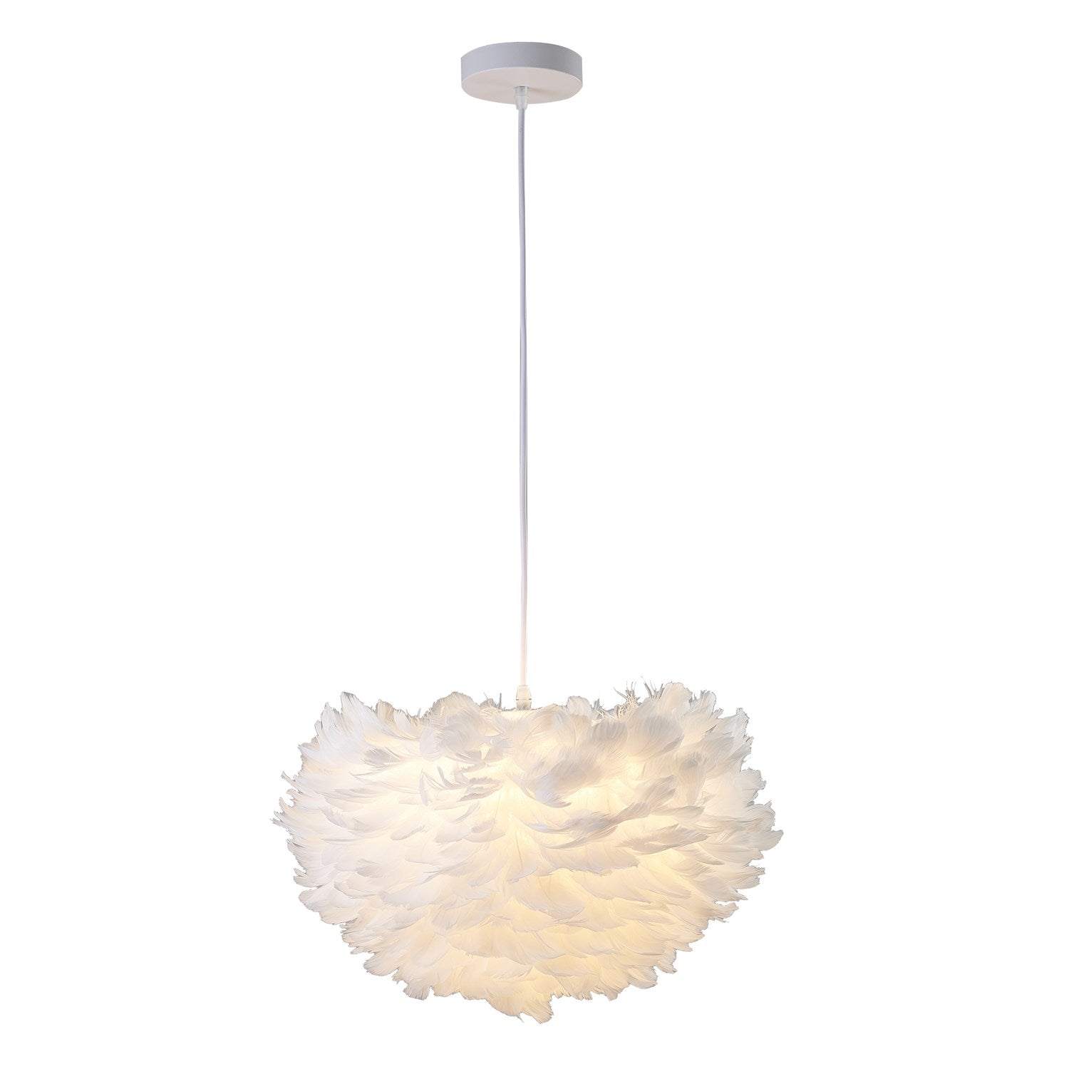 Chandelier In White Finish by Bethel