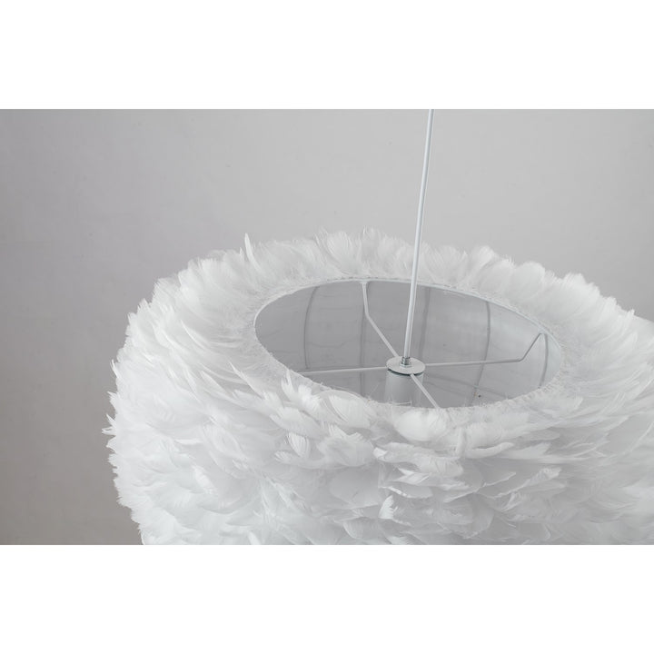 Chandelier In White Finish