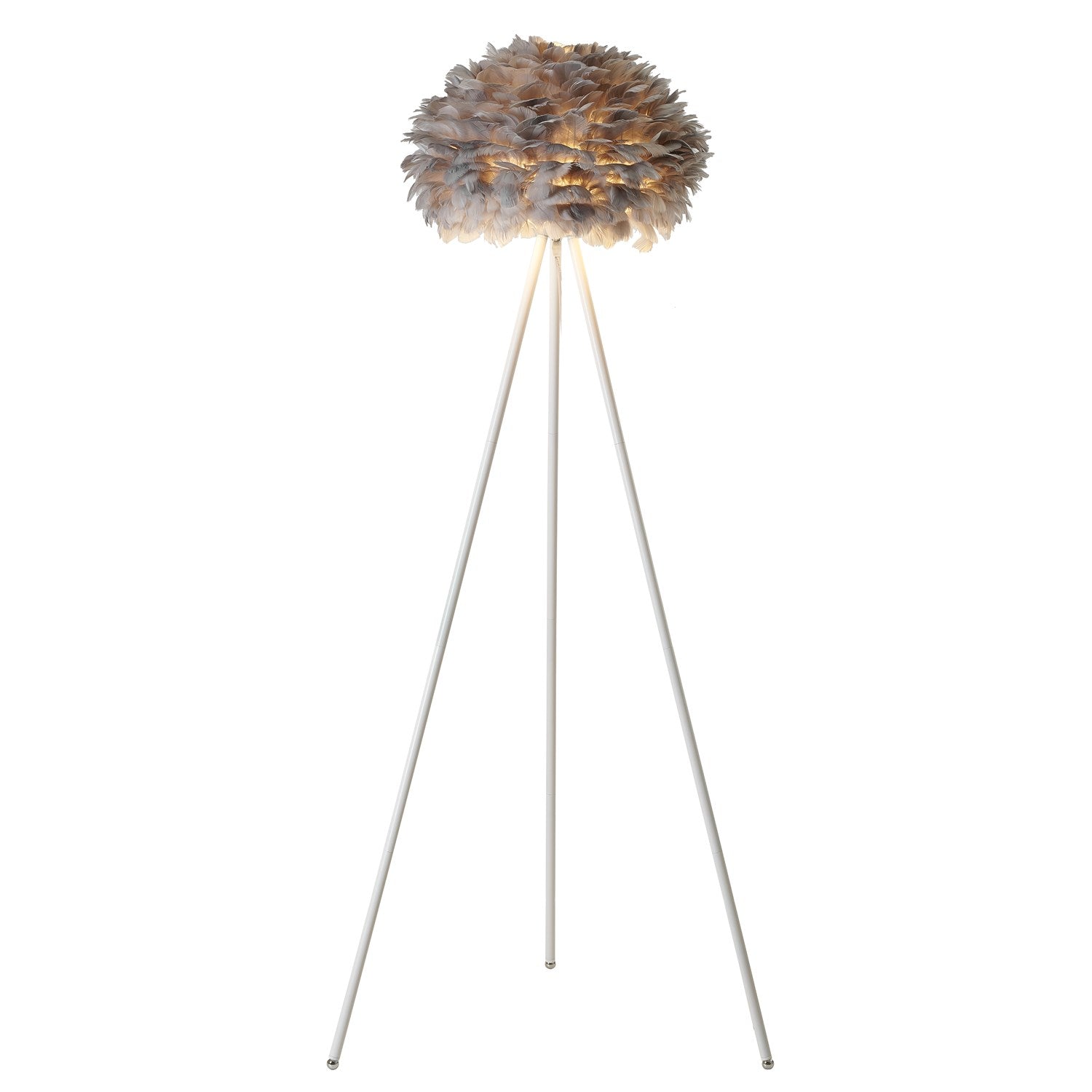 Floor Lamp In Grey Finish by Bethel