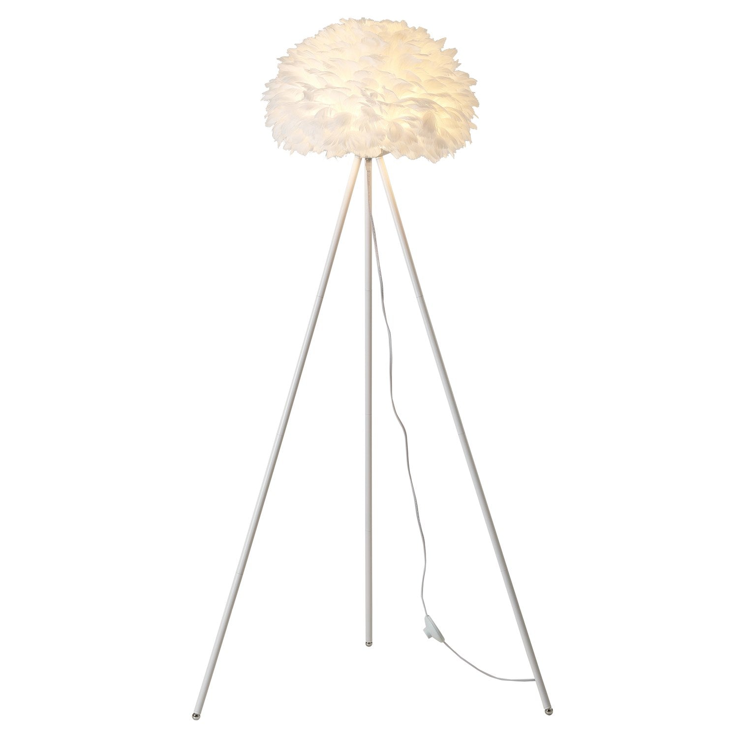 Floor Lamp In White Finish by Bethel