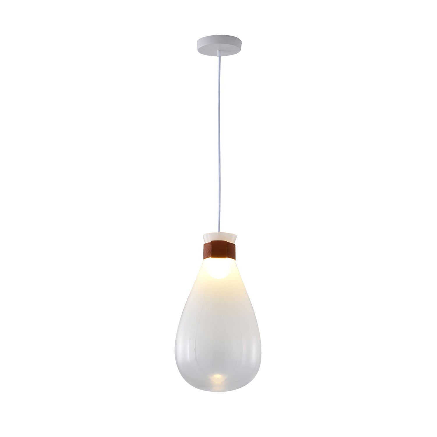 Pendant In White Finish by Bethel