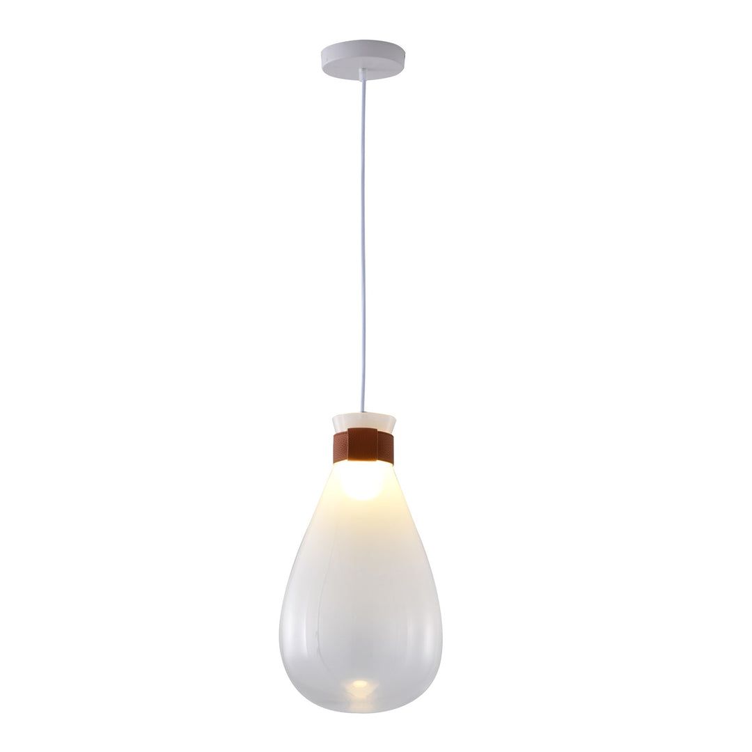 Pendant In White Finish by Bethel
