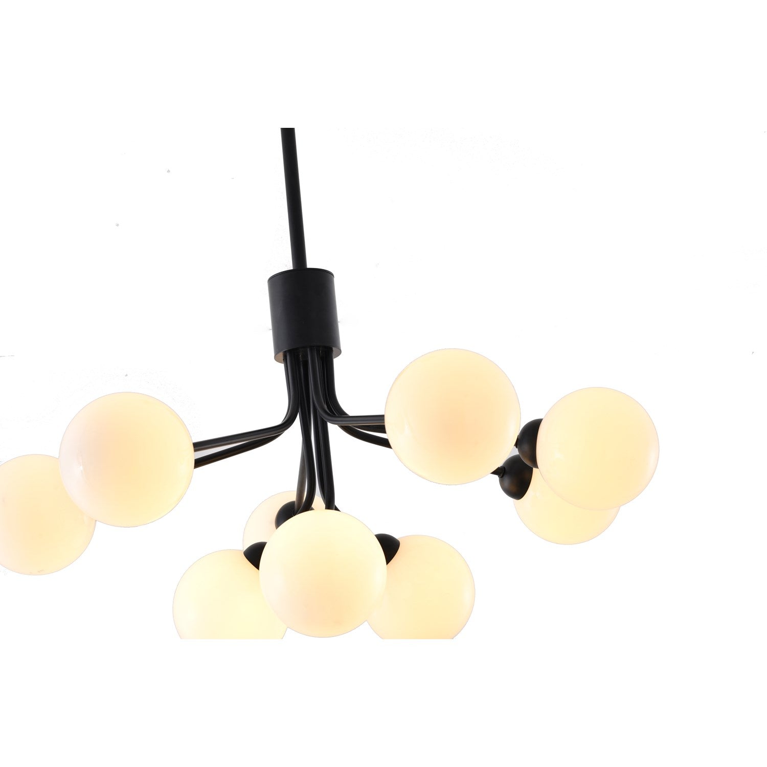 Chandelier In Black Finish