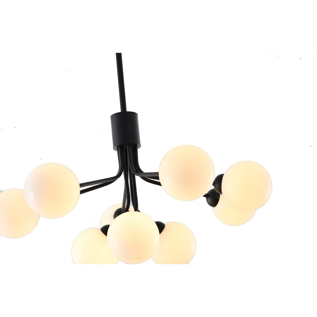 Chandelier In Black Finish