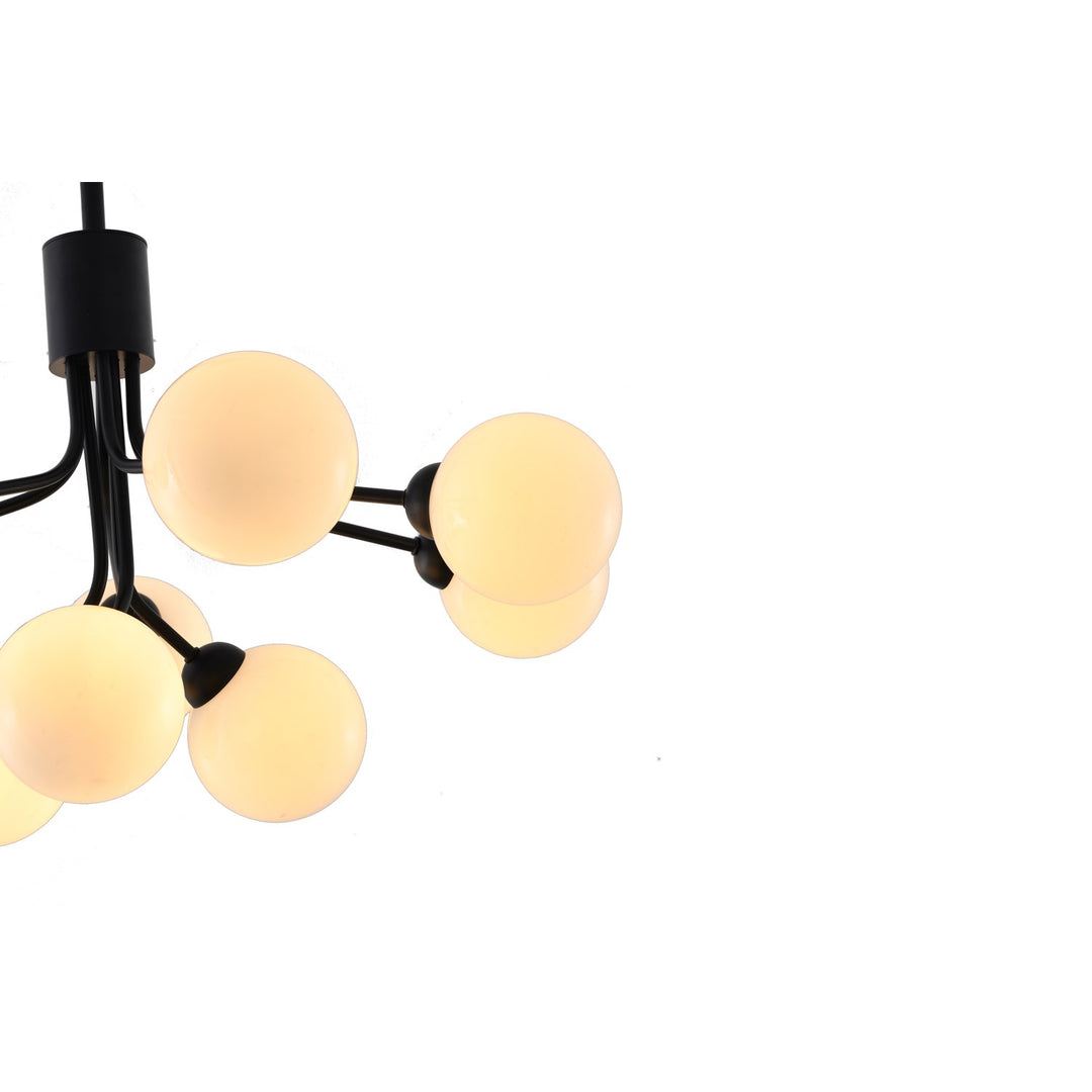 Chandelier In Black Finish