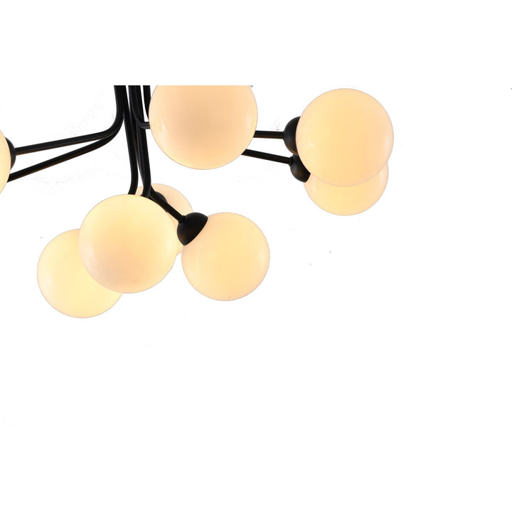 Chandelier In Black Finish
