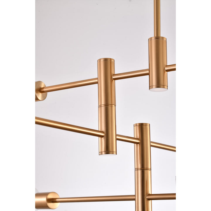 Chandelier In Brass Finish