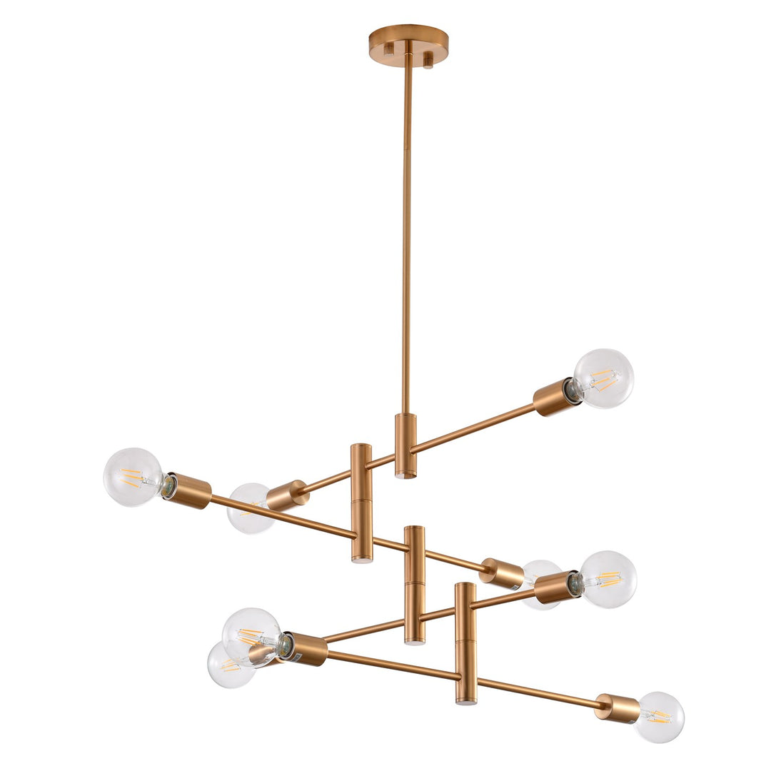 Chandelier In Brass Finish
