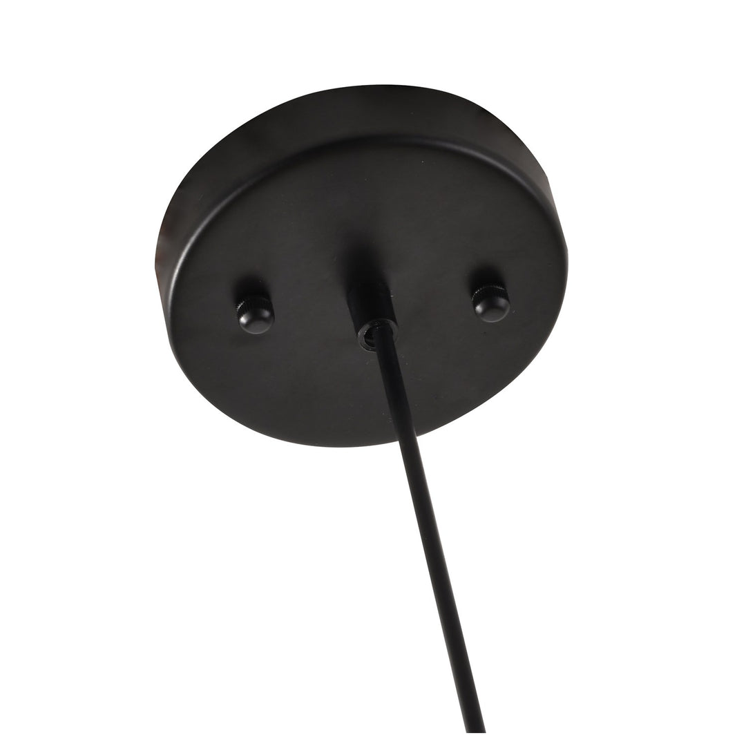 Pendant In Black & Amber Finish