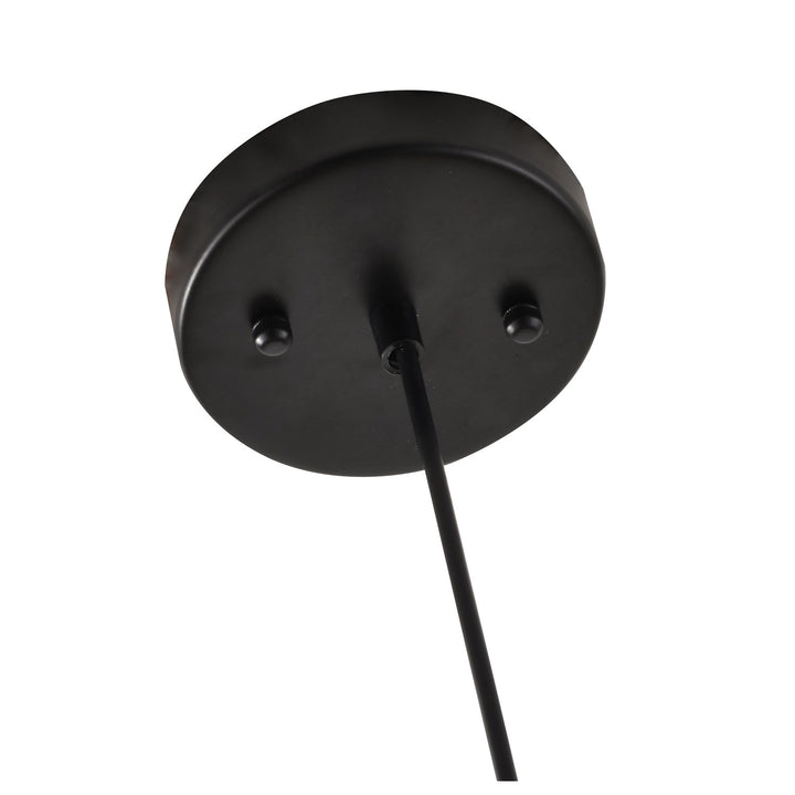 Pendant In Black & Amber Finish