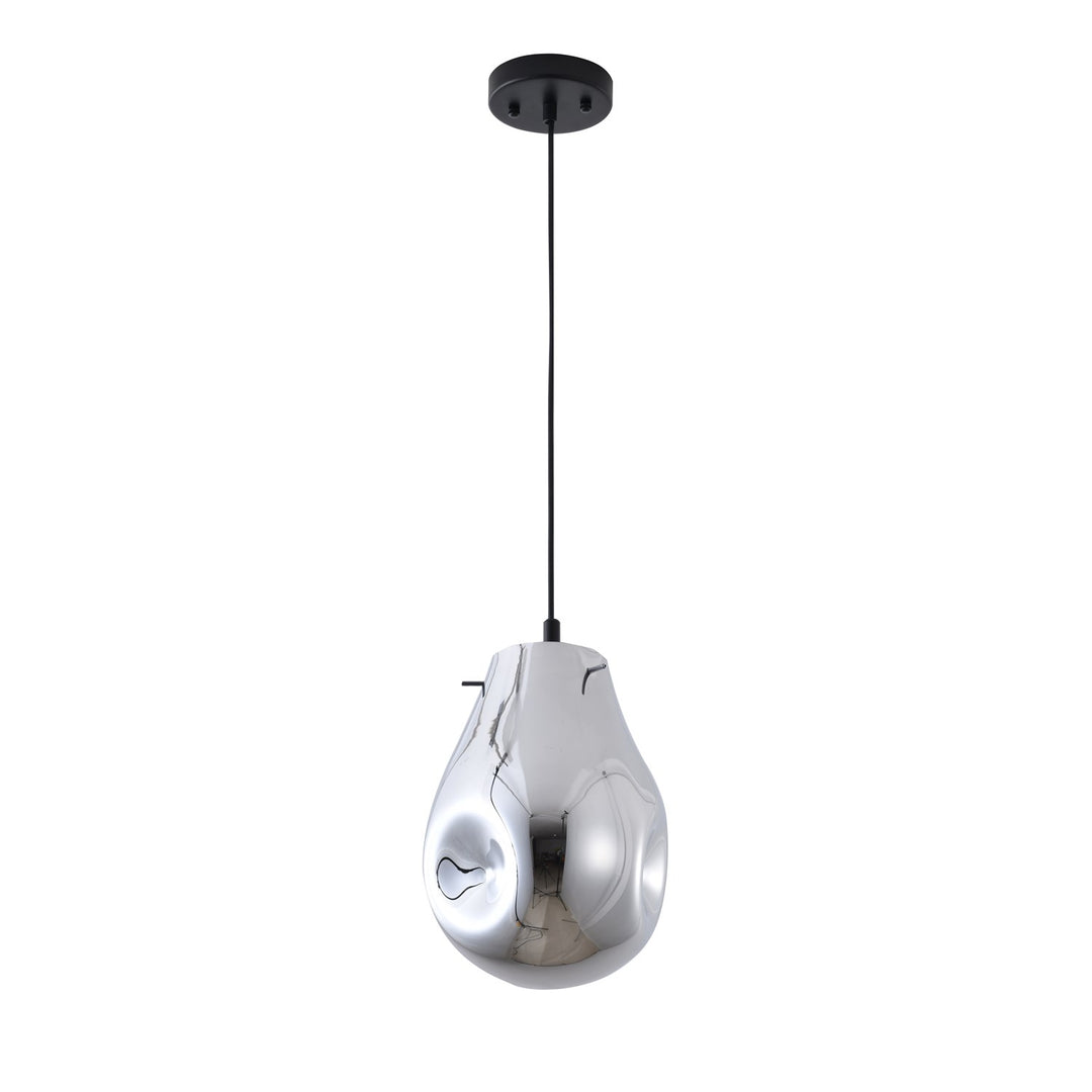 Pendant In Silver & Black Finish