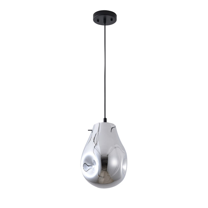 Pendant In Silver & Black Finish
