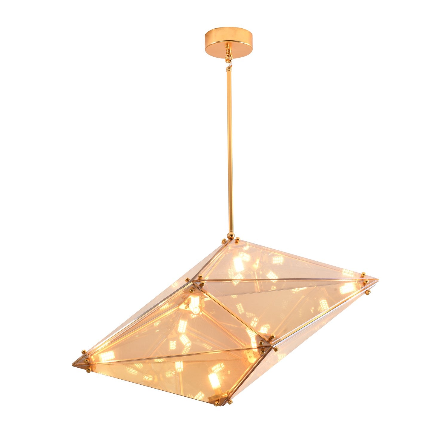 Chandelier In Gold Finish by Bethel