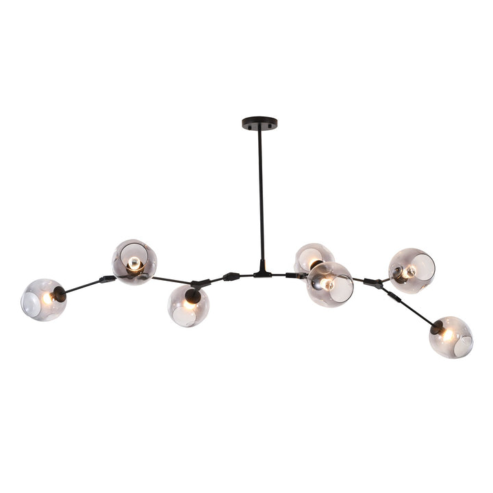 Chandelier In Black Finish by Bethel