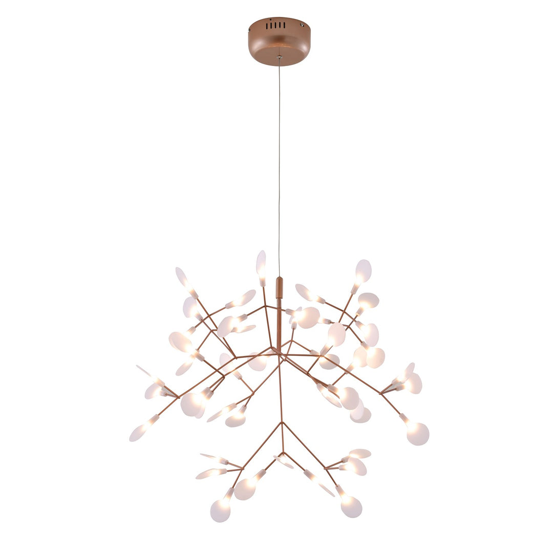 Led Chandelier In Matte Copper Finish by Bethel