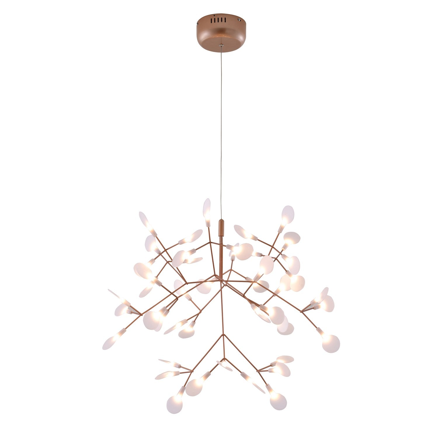 Led Chandelier In Matte Copper Finish by Bethel