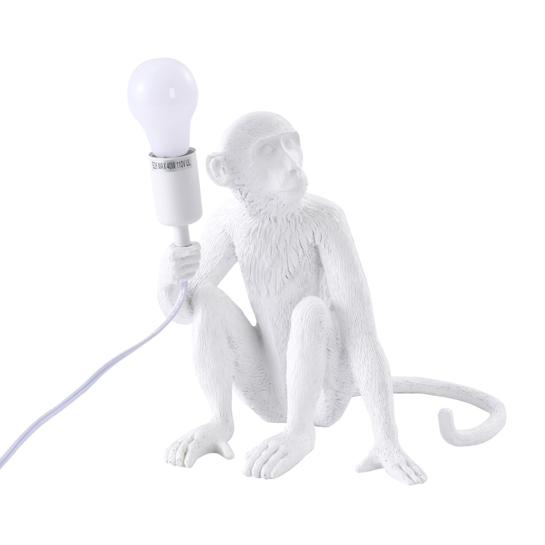 Table Lamp In White Finish