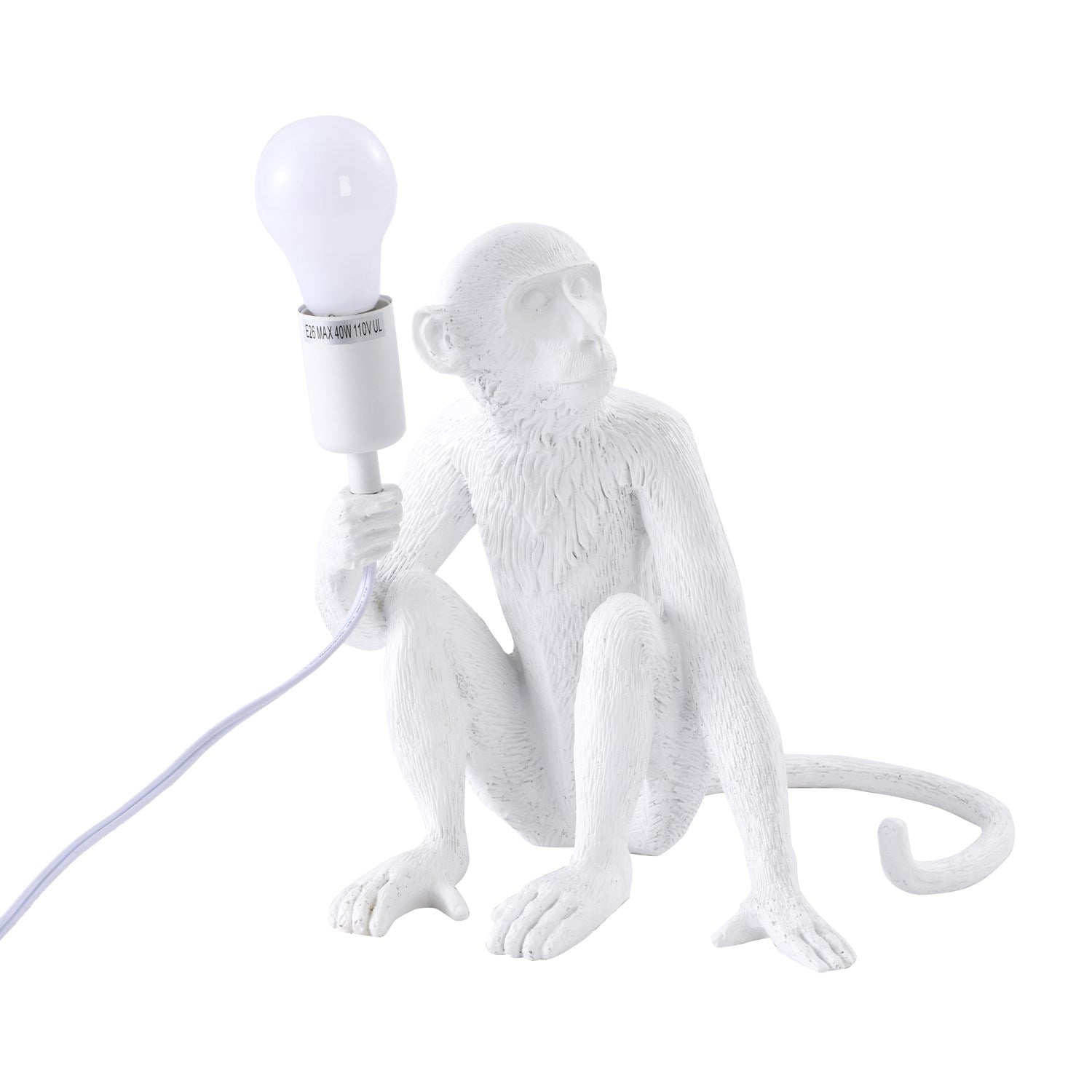 Table Lamp In White Finish