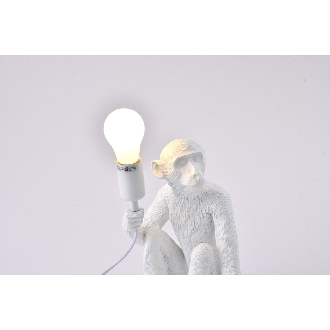 Table Lamp In White Finish