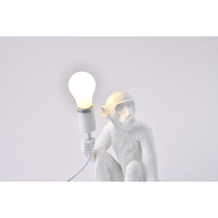 Table Lamp In White Finish