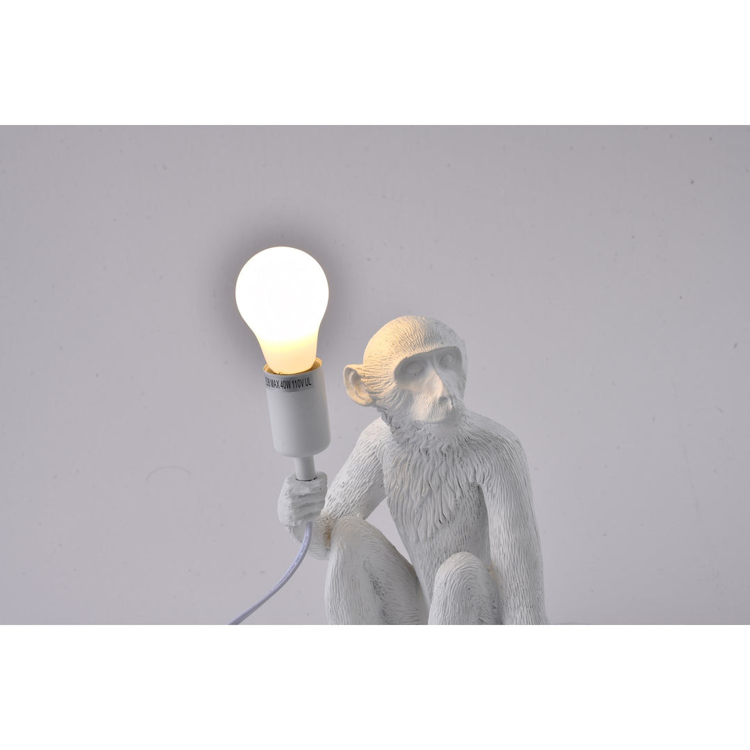 Table Lamp In White Finish