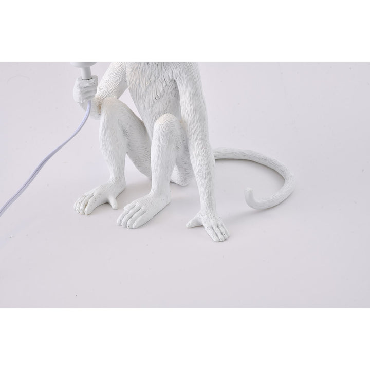 Table Lamp In White Finish