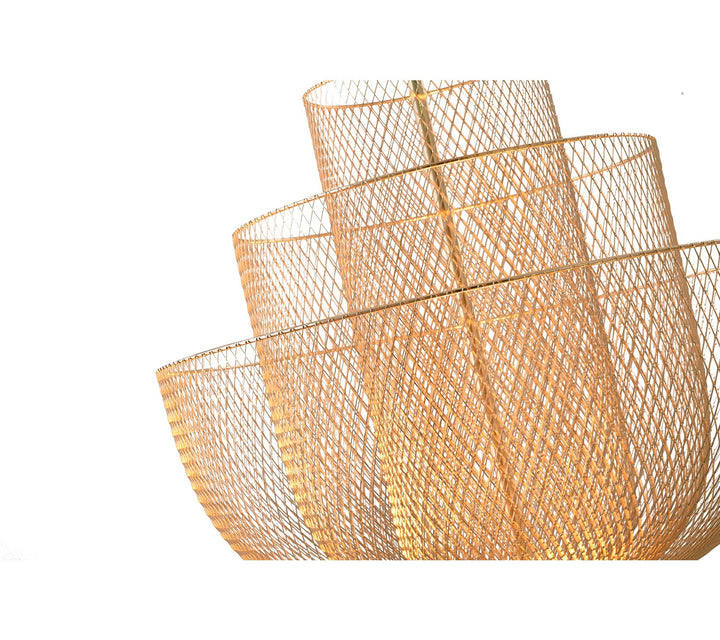 Led Chandelier In Gold Finish