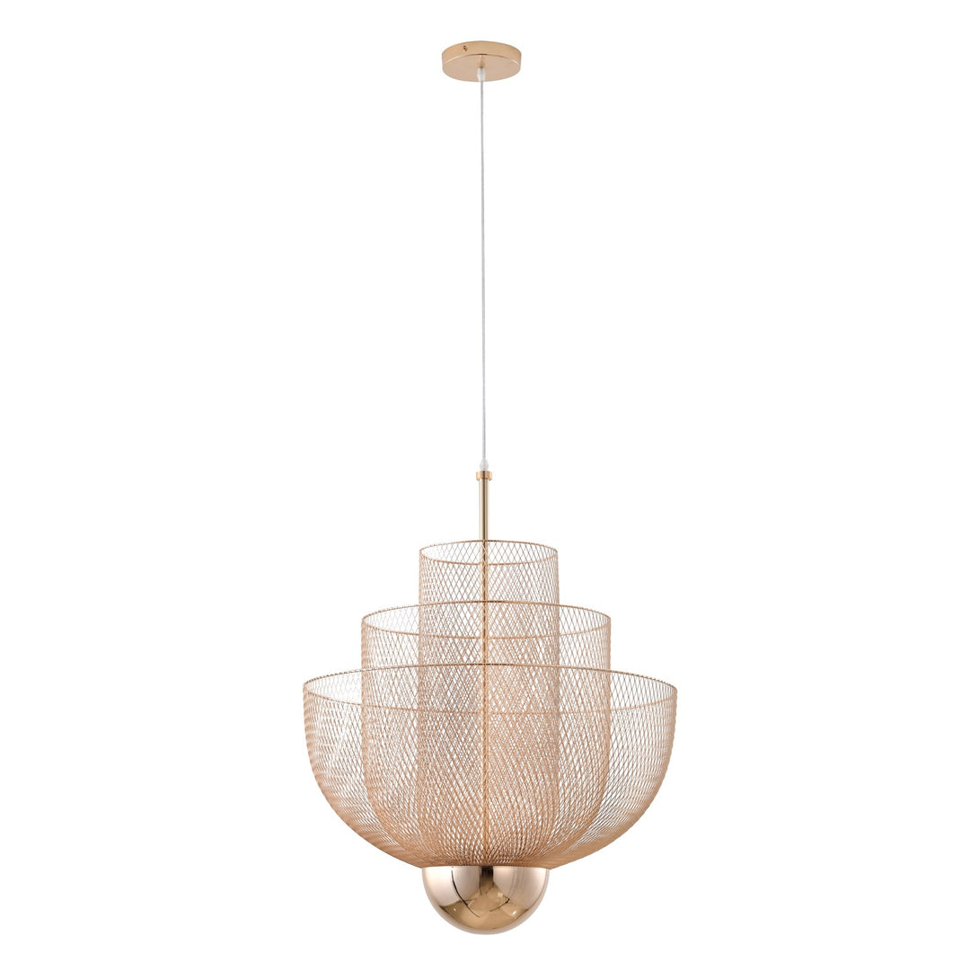 Led Chandelier In Gold Finish