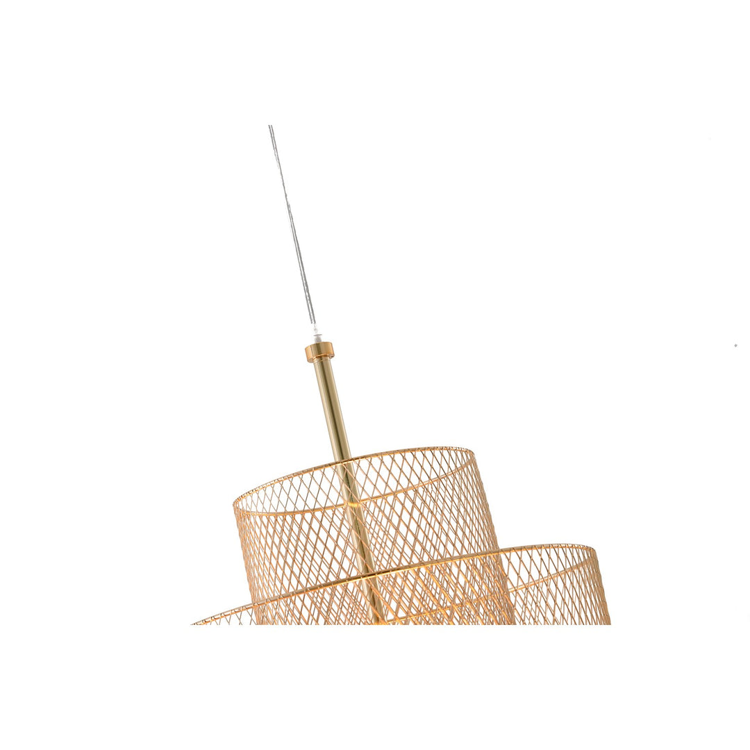 Led Chandelier In Gold Finish