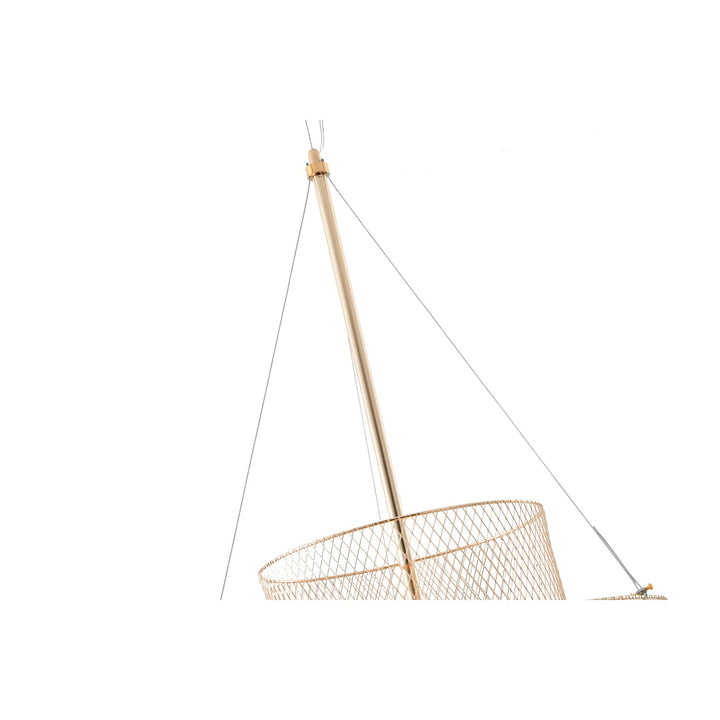 Led Chandelier In Gold Finish