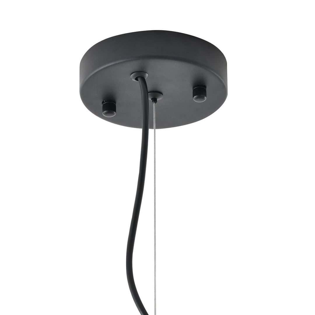 Chandelier In Black & White Finish