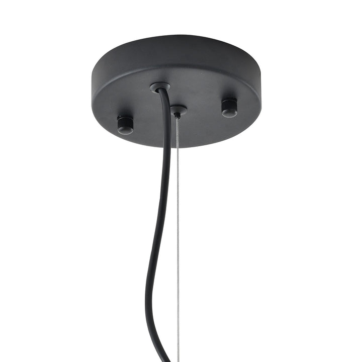 Chandelier In Black & White Finish