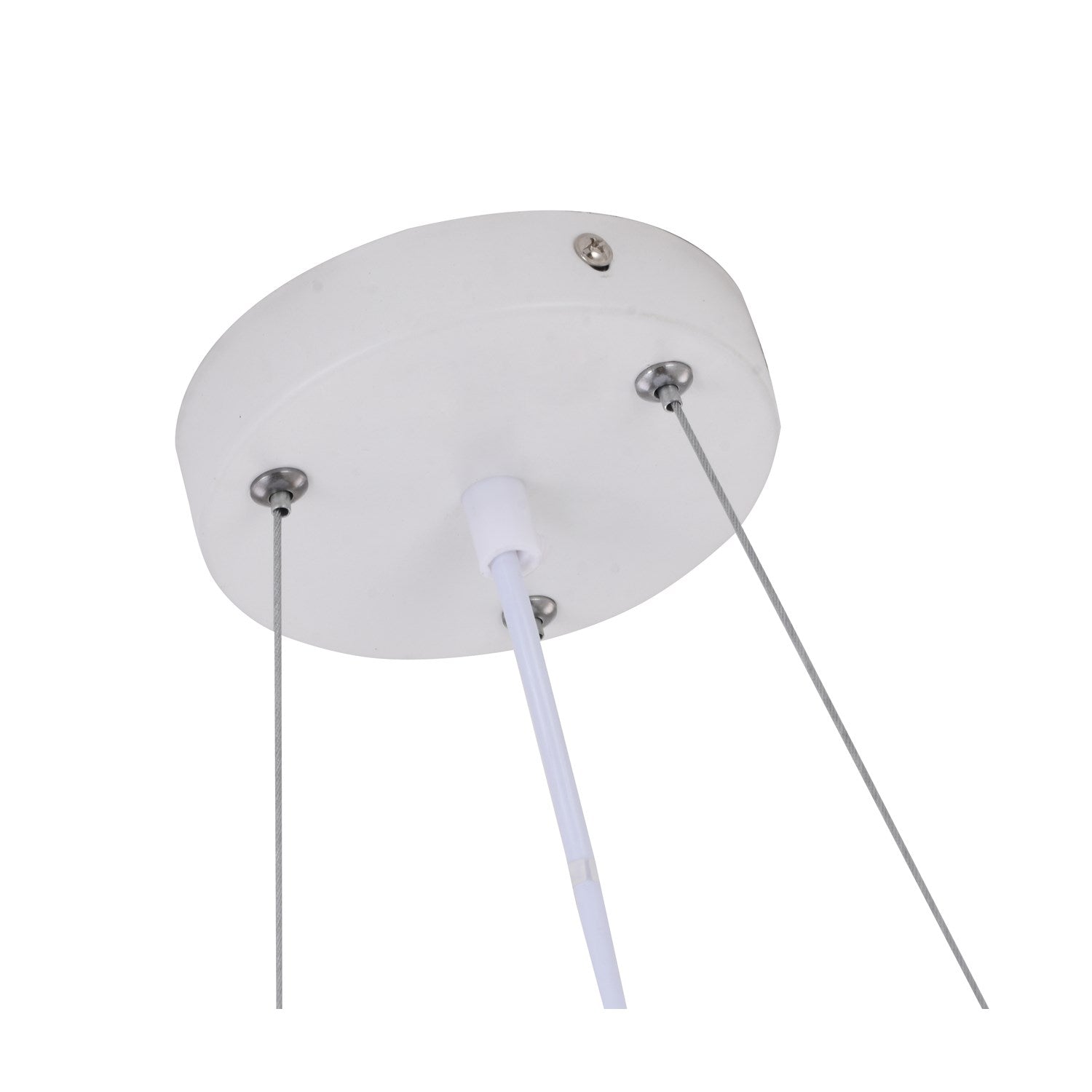 Led Chandelier In Black & White Finish