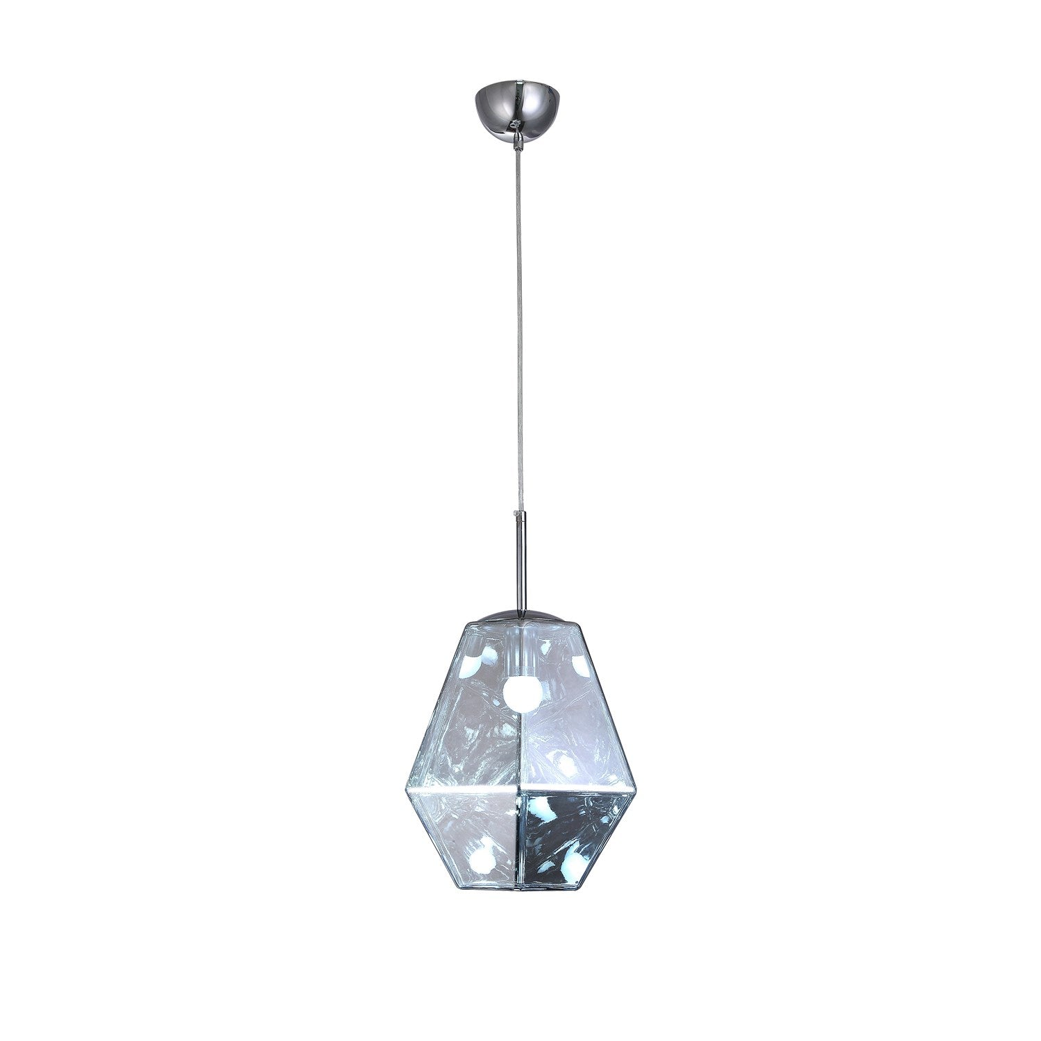 Single Pendant Lighting In Chrome Finish by Bethel