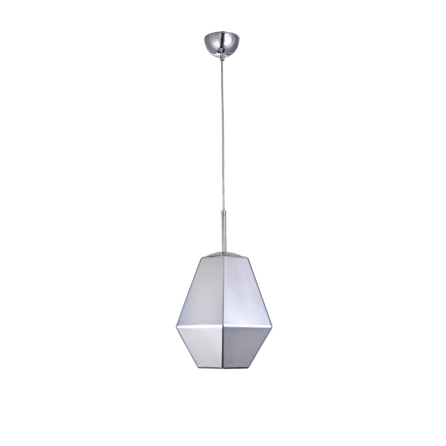 Single Pendant Lighting In Chrome Finish