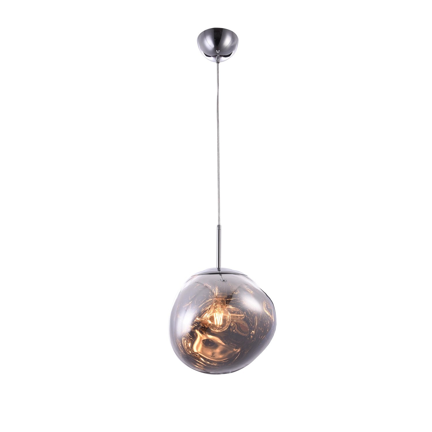 Single Pendant Lighting In Chrome Finish by Bethel