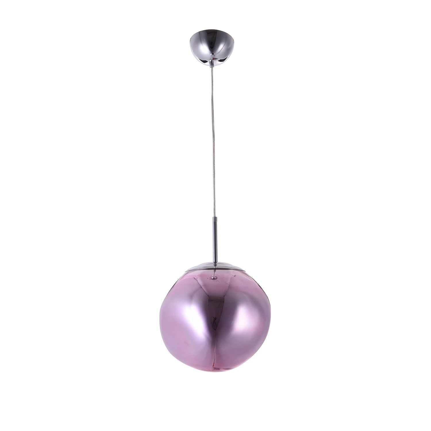 Single Pendant Lighting In Pink Finish
