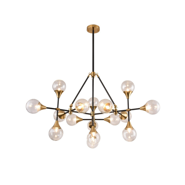 Chandelier In Black Finish by Bethel