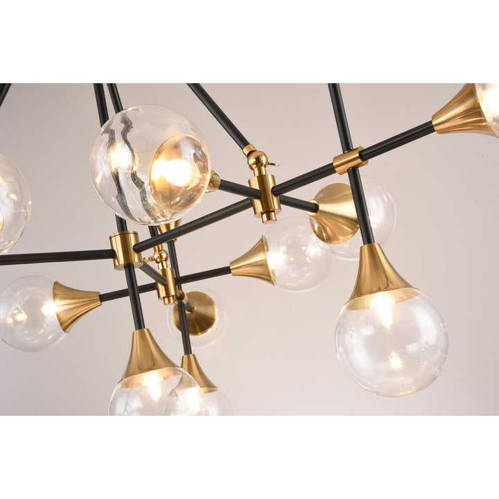 Chandelier In Black Finish