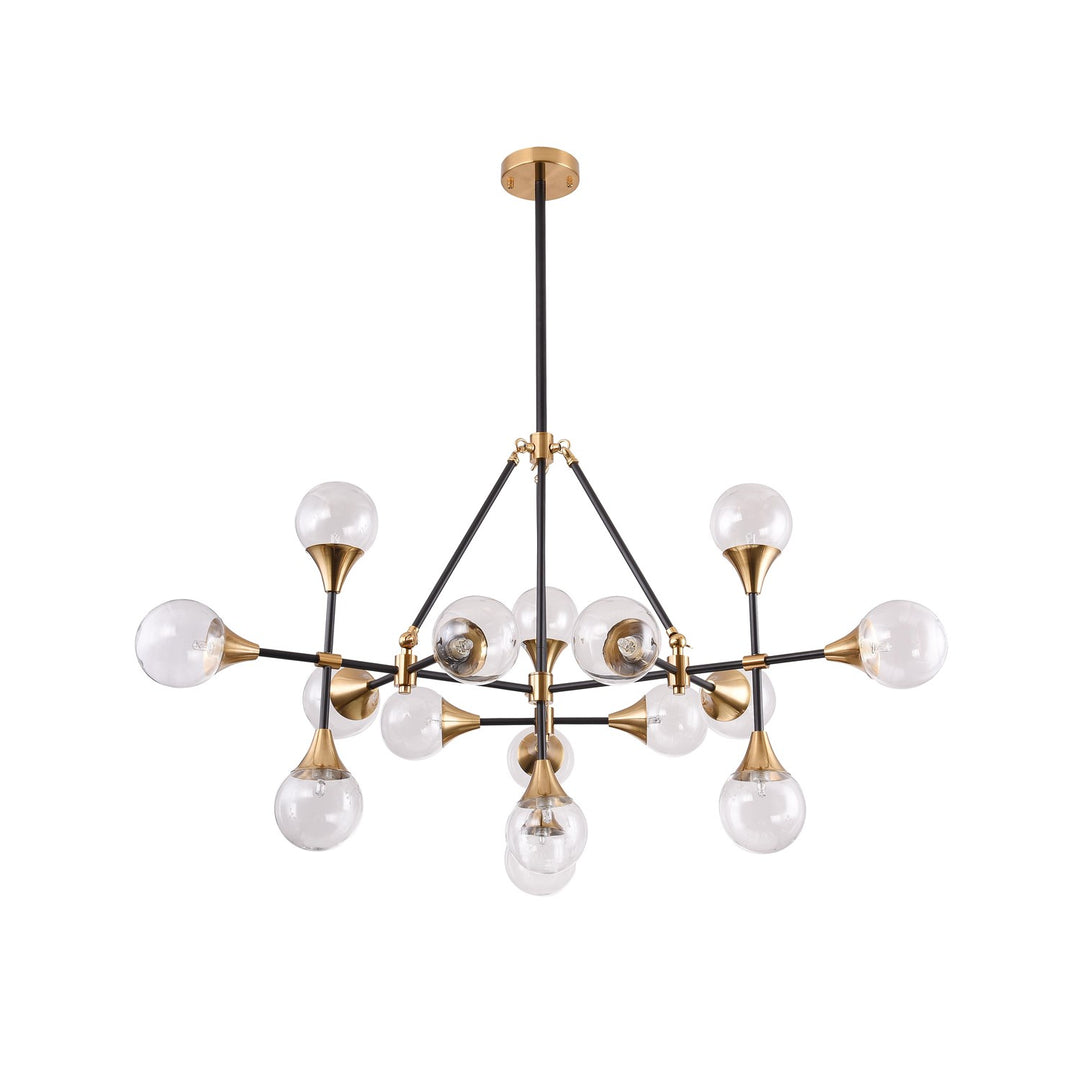 Chandelier In Black Finish